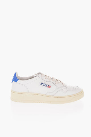 Leather Low-top Sneakers with Rubber Sole
