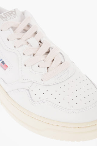 Leather Low-top Sneakers with Rubber Sole