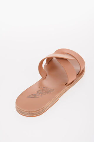 Leather DESMOS Sliders with Criss Cross Design