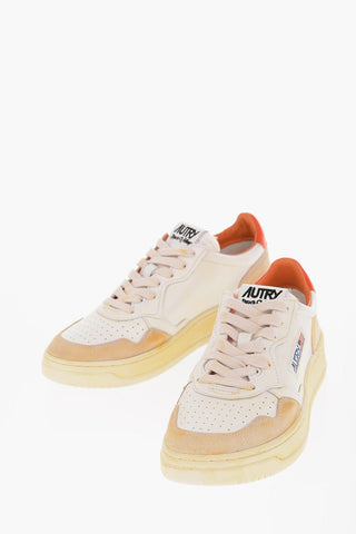 Lace-up SUPER VINTAGE Sneakers with Contrasting Sole