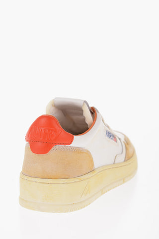 Lace-up SUPER VINTAGE Sneakers with Contrasting Sole