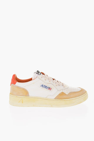 Lace-up SUPER VINTAGE Sneakers with Contrasting Sole