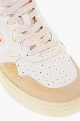 Lace-up SUPER VINTAGE Sneakers with Contrasting Sole