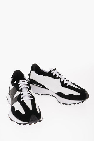 Two-Tone MOYEN Low-top Sneakers with Embossed Leather Detail