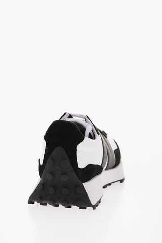 Two-Tone MOYEN Low-top Sneakers with Embossed Leather Detail