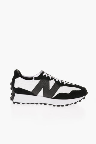 Two-Tone MOYEN Low-top Sneakers with Embossed Leather Detail