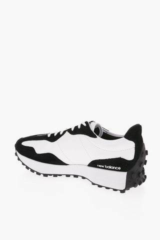 Two-Tone MOYEN Low-top Sneakers with Embossed Leather Detail