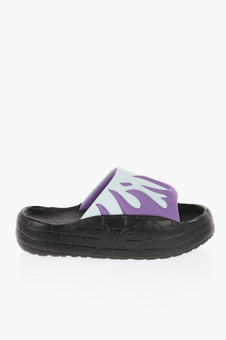 Rubber Sliders with Flame Motif 