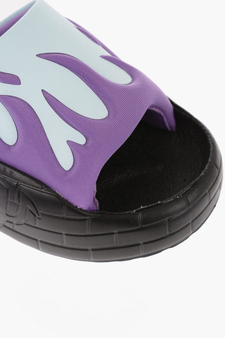 Rubber Sliders with Flame Motif 