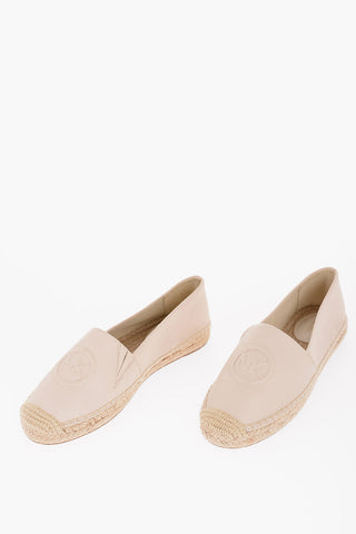 Leather DYLYN Espadrillas with Embossed Logo