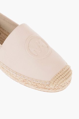 Leather DYLYN Espadrillas with Embossed Logo