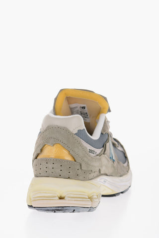Sneakers Running in Suede con Inserti Traspiranti