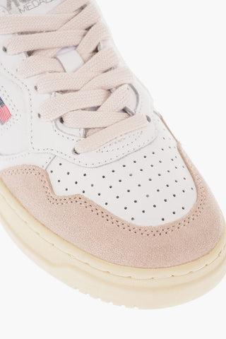 Leather MEDALIST Sneakers with Suede Inserts