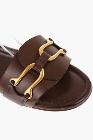 Leather DIVER Slingback Sandals with Morset