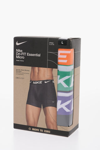 Set of 3 Dri-Fit Boxers with Logo Elastic Band