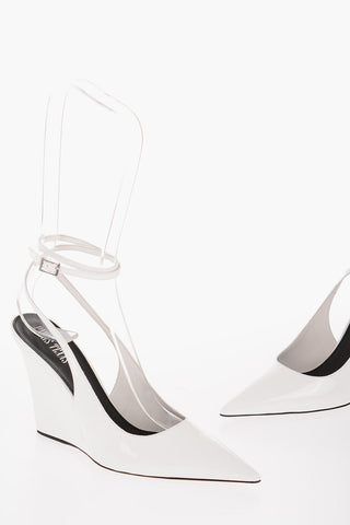 Slingbacks WANDA in Vernice con Zeppa 9,5cm