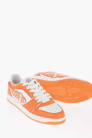 Two-tone Leather ROCKET Lace-up Sneakers