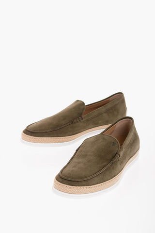 Leather Loafers with Rope Detail