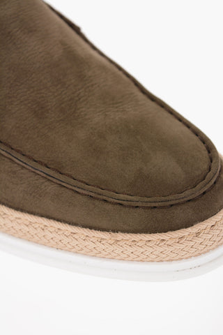 Leather Loafers with Rope Detail