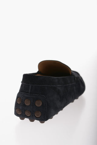 Suede Penny Loafers with Rubber Sole
