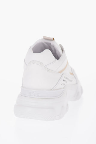 Sneakers HYPERACTIVE in Pelle con Dettaglio Openwork