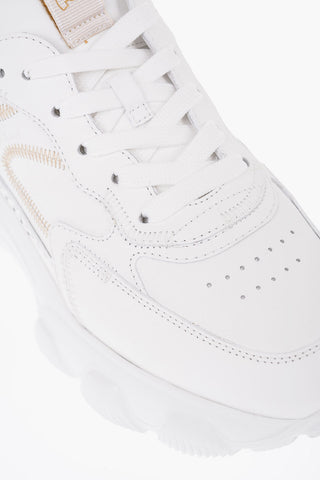 Sneakers HYPERACTIVE in Pelle con Dettaglio Openwork