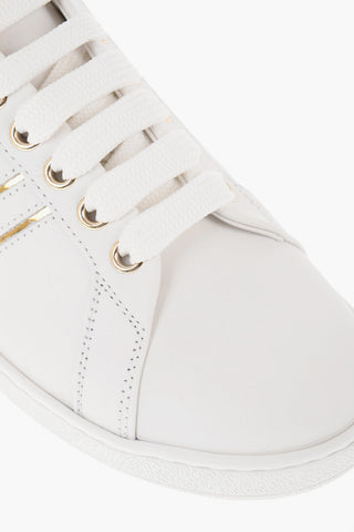 Lace-up Low Sneakers with Mirror Effect Logo