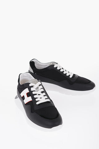 Sneakers INTERACTIVE Allacciate con Dettagli in Pelle