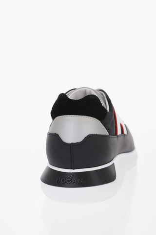 Sneakers INTERACTIVE Allacciate con Dettagli in Pelle