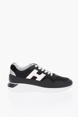 Sneakers INTERACTIVE Allacciate con Dettagli in Pelle