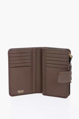 Jacquard Fabric Wallet with Leather Lining