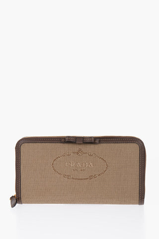 Portafoglio in Jacquard con Interni in Pelle
