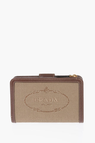 Jacquard Wallet with Leather Lining