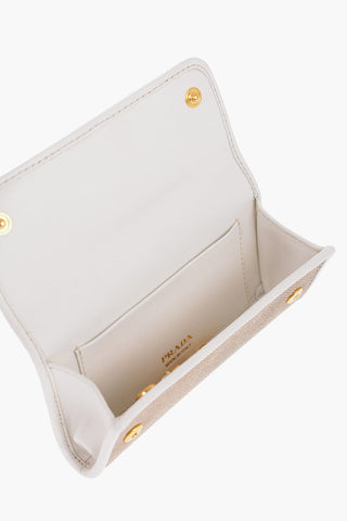 Portachiavi a Bustina in Canvas con Placca Logo