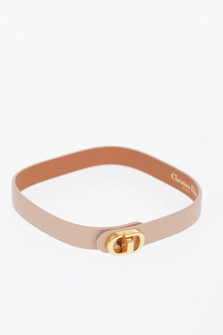 Leather Choker with CD Logo