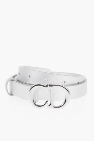 Leather Belt with CD Logo
