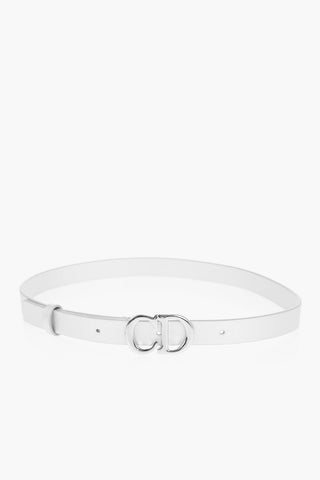 Leather Belt with CD Logo