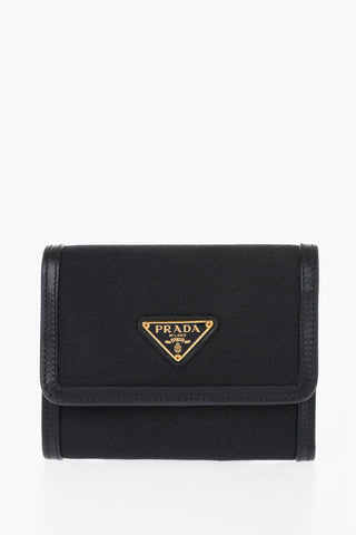 Canvas Wallet with Leather Lining