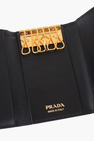 Grain de Poudre Leather Key Case