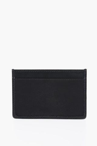 Nylon Card Holder with Leather Bow