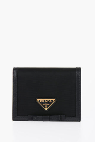Nylon Bifold Wallet with Logo Plaque