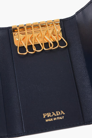 Grain de Poudre Leather Key Case