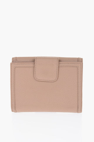 Grain de Poudre Leather Wallet with Bow