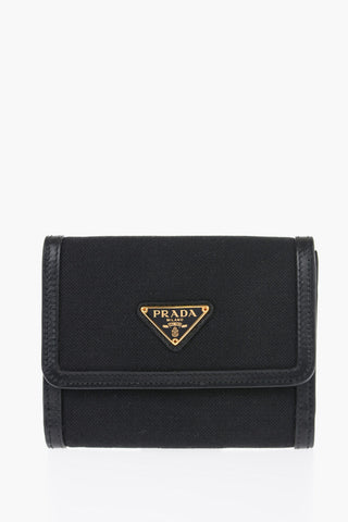 Fabric Wallet with Logoed Plaque