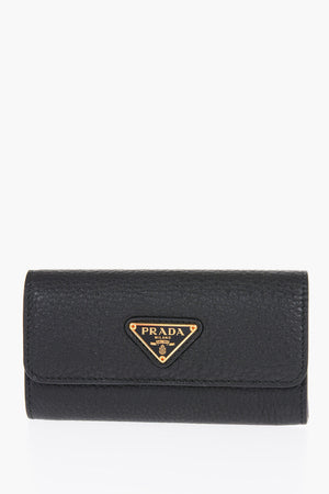 Grain de Poudre Leather Key Case
