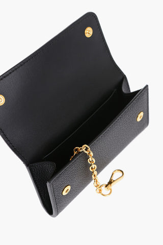 Grain de Poudre Leather Key Case