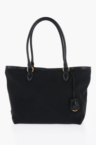 Borsa Tote in Tessuto con Tasche Interne
