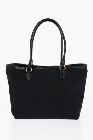 Borsa Tote in Tessuto con Tasche Interne