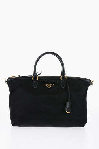 Nylon Tote Bag with Removable Shoulder Strap