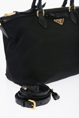 Nylon Tote Bag with Removable Shoulder Strap